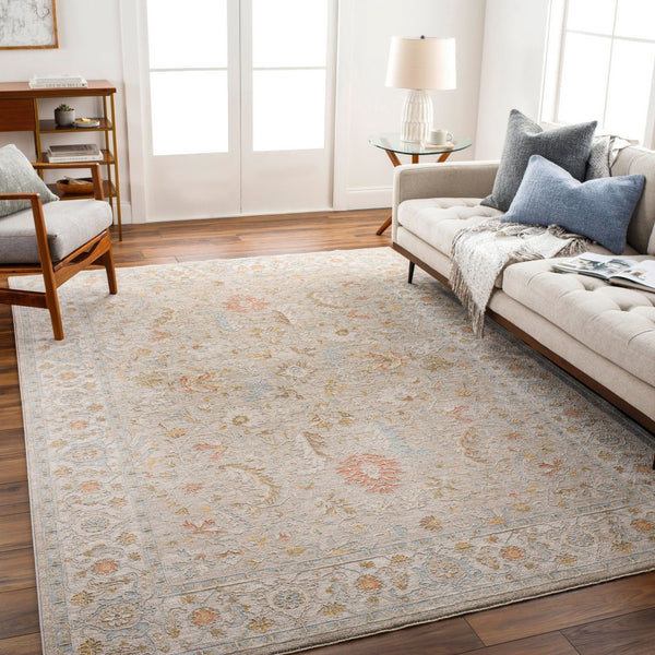 Livabliss Avant Garde Traditional Fringe Area Rug Polyester Machine Woven for Living Dining Rooms Taupe, Medium G 12' x 15' AVT2373-1215