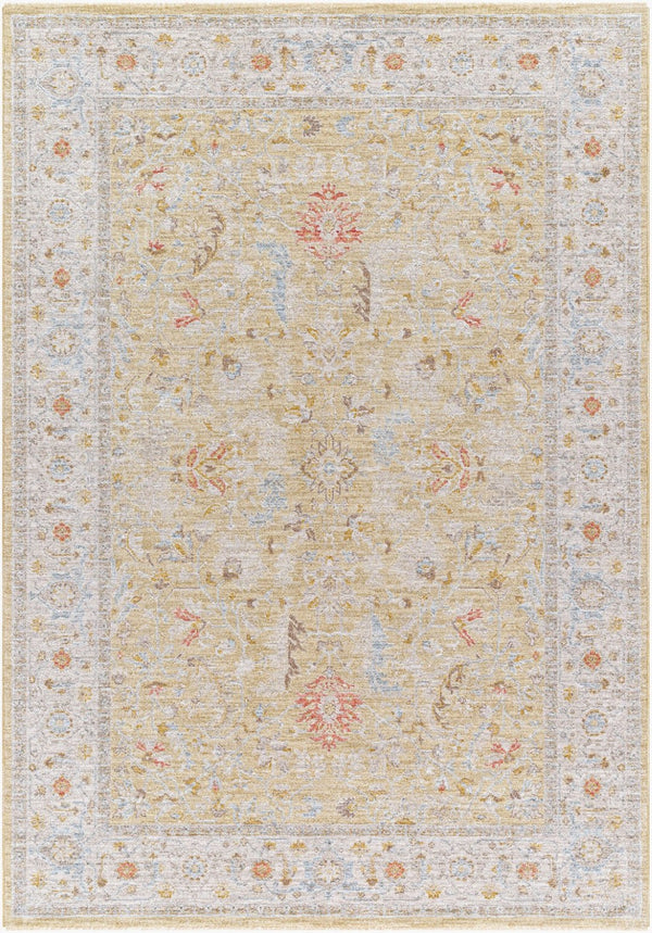 Livabliss Avant Garde Traditional Fringe Area Rug Turkey Woven Polyester for Large Living Rooms Light Olive, Ta 12' x 15' AVT2374-1215