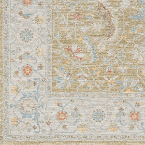 Livabliss Avant Garde Traditional Fringe Area Rug Turkey Woven Polyester for Large Living Rooms Light Olive, Ta 12' x 15' AVT2374-1215