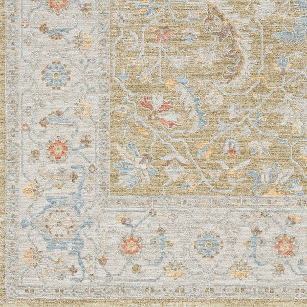 Livabliss Avant Garde Traditional Fringe Area Rug Turkey Woven Polyester for Large Living Rooms Light Olive, Ta 12' x 15' AVT2374-1215