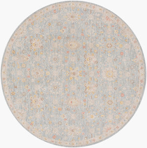 Livabliss Avant Garde Traditional Medallion Polyester Area Rug Woven in Turkey for Formal Living Taupe, Medium G 5'3" x 5'3" AVT2375-53RD