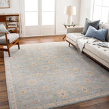 Avant Garde AVT-2375 9' x 12'2" Machine Woven Rug AVT2375-9122  Taupe, Medium Gray, Dark Brown, Amber Surya