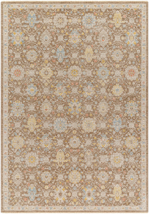 Avant Garde AVT-2376 9' x 12'2" Machine Woven Rug AVT2376-9122  Dark Brown, Taupe, Medium Gray, Light Olive Surya