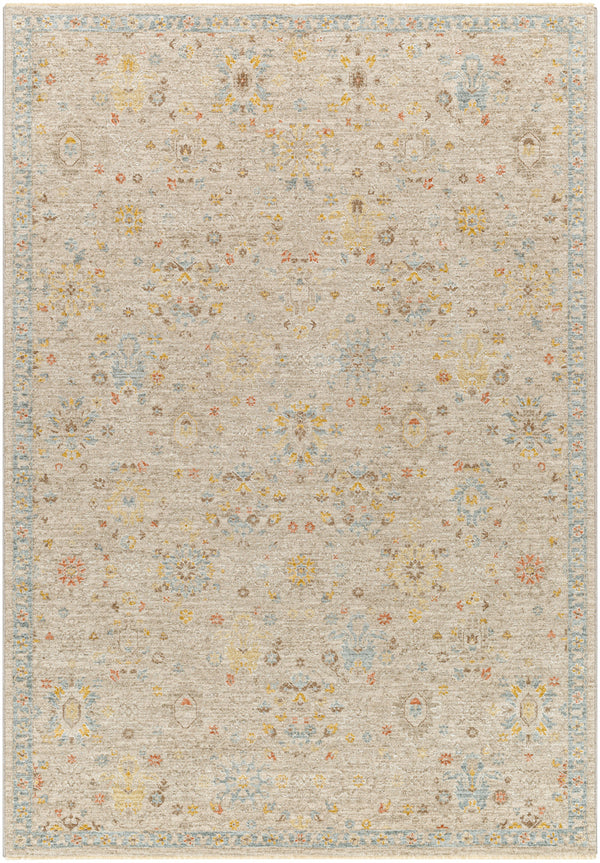 Avant Garde AVT-2377 9' x 12'2" Machine Woven Rug AVT2377-9122  Taupe, Medium Gray, Light Olive, Dark Brown Surya