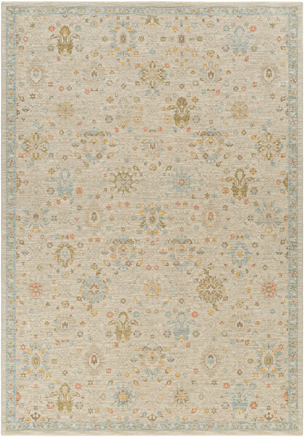 Avant Garde AVT-2377 6'7" x 9'6" Machine Woven Rug AVT2377-6796  Taupe, Medium Gray, Light Olive, Dark Brown Surya
