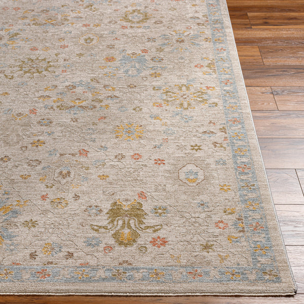 Avant Garde AVT-2377 9' x 12'2" Machine Woven Rug AVT2377-9122  Taupe, Medium Gray, Light Olive, Dark Brown Surya