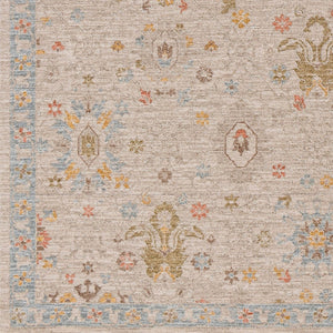 Livabliss Avant Garde Traditional Polyester Area Rug with Fringe Border for Large Living Rooms Taupe, Medium G 2'7" x 7'3" AVT2377-2773