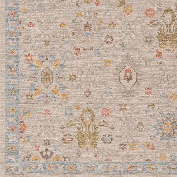 Livabliss Avant Garde Traditional Polyester Area Rug with Fringe Border for Large Living Rooms Taupe, Medium G 2'7" x 7'3" AVT2377-2773