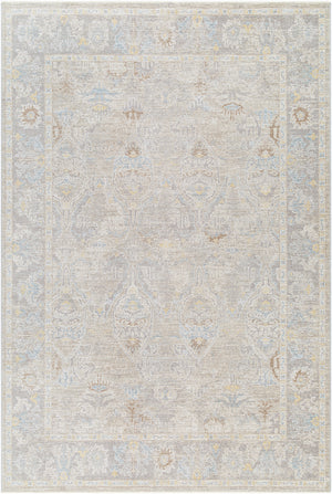 Avant Garde AVT-2378 7'10" x 10'2" Machine Woven Rug AVT2378-710103  Charcoal, Light Slate, Cream, Dark Blue, Light Brown, Olive Surya