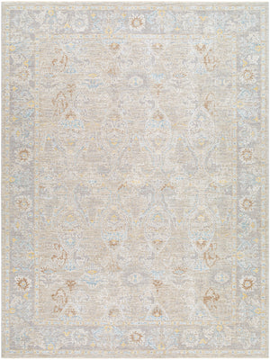 Avant Garde AVT-2378 9' x 12'2" Machine Woven Rug AVT2378-9122  Charcoal, Light Slate, Cream, Dark Blue, Light Brown, Olive Surya