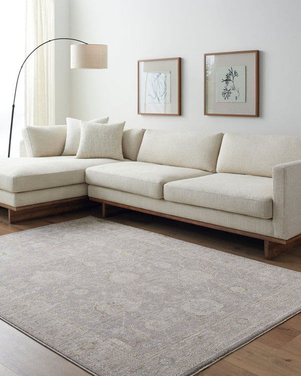 Livabliss Avant Garde Traditional Polyester Area Rug for Large Living and Dining Spaces Charcoal, Light 6'7" x 6'7" AVT2380-67RD