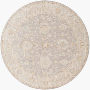 Livabliss Avant Garde Traditional Polyester Area Rug for Large Living and Dining Spaces Charcoal, Light 6'7" x 6'7" AVT2380-67RD