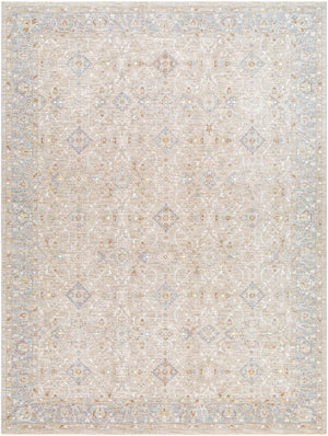 Avant Garde AVT-2381 9' x 12'2" Machine Woven Rug AVT2381-9122  Light Slate, Charcoal, Cream, Light Brown, Dark Blue, Olive Surya