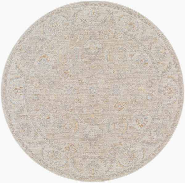 Livabliss Avant Garde Traditional Fringe Area Rug Polyester Woven for Large Living Spaces Charcoal, Light 7'10" x 7'10" AVT2382-710RD