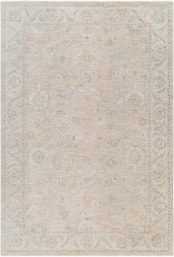 Avant Garde AVT-2382 7'10" x 10'2" Machine Woven Rug AVT2382-710103  Charcoal, Light Slate, Cream, Light Brown, Dark Blue, Olive Surya