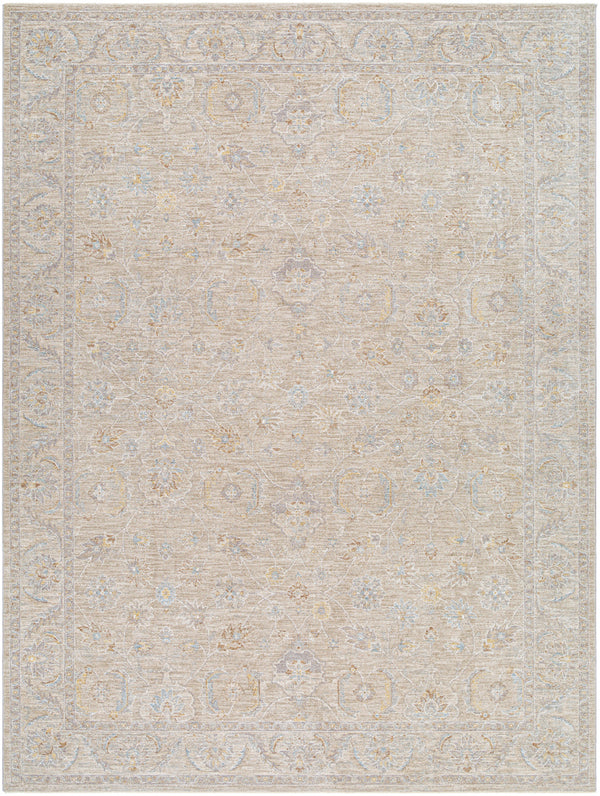 Avant Garde AVT-2382 9' x 12'2" Machine Woven Rug AVT2382-9122  Charcoal, Light Slate, Cream, Light Brown, Dark Blue, Olive Surya