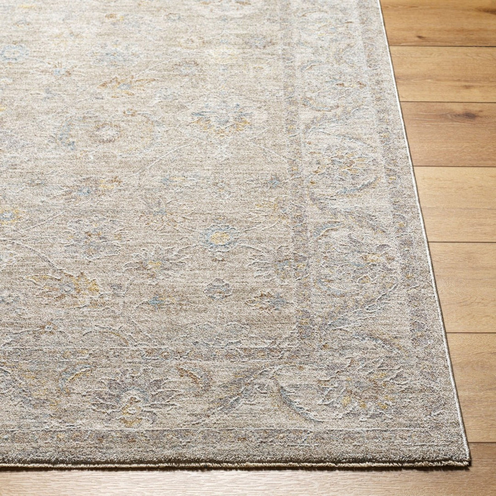 Livabliss Avant Garde Traditional Fringe Area Rug Polyester Woven for Large Living Spaces Charcoal, Light 7'10" x 7'10" AVT2382-710RD