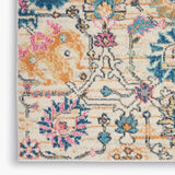 Nourison Passion PSN01 Machine Made Power-loomed No Border Indoor Only Bohemian Transitional Rug Ivory,Multi, Ivory Multicolor 100% Polypropylene 99446477125