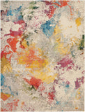 CES12 Celestial Modern Abstract Indoor Rug - Vibrant Colors, Soft Texture, Perfect for Any Space