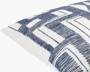 Surya Alvarez 18" Cotton Accent Pillow - Exotic Global Style With Intricate Design For Unique Home Decor Ivory Cotton,Cotton Avz001-1818p