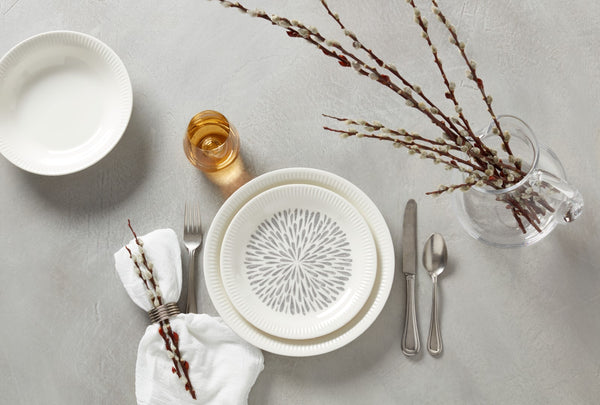 Lenox Profile White Porcelain 4-Piece Dinner Plate Set White, WHITE PORCELAIN 891166