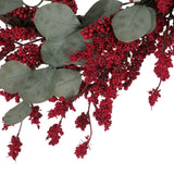 Christopher Knight Home® - Noble House - Nolta 29" Eucalyptus Artificial Wreath with Berries, Green and Red