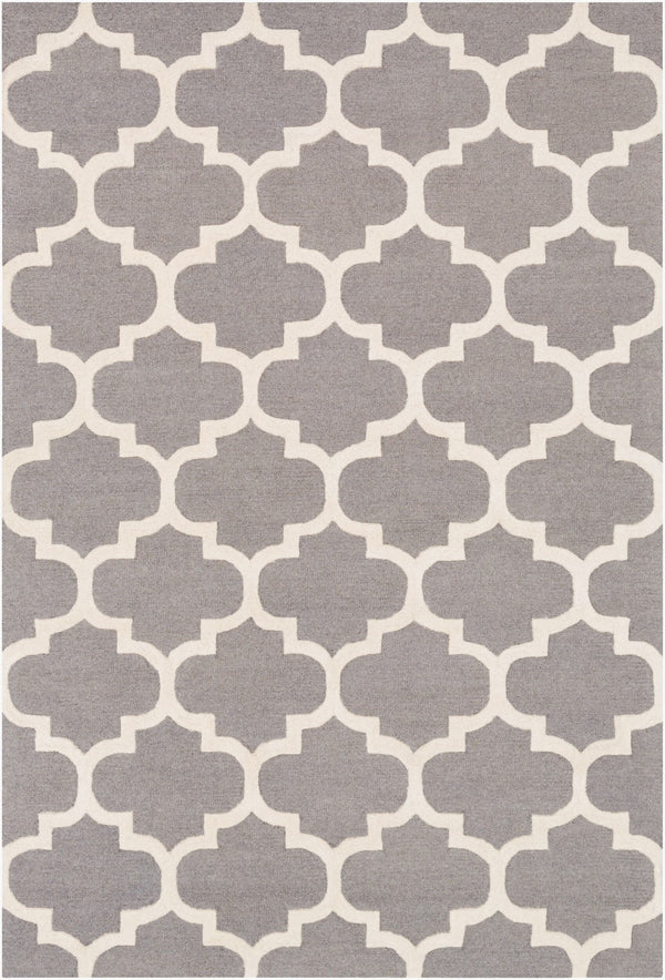 Surya Pollack 8' X 8' Handmade Wool Rug - Rustic Charm, Cozy Vibes, Durable Medium Pile, Spot Clean Only Gray Wool Awah2033-36rd