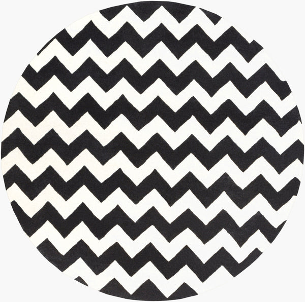 Surya Transit Awat-2036 8' X 8' Hand-tufted Wool Rug - Modern Decor With Medium Pile, Spot Clean Only Cream Wool Awat2036-8rd