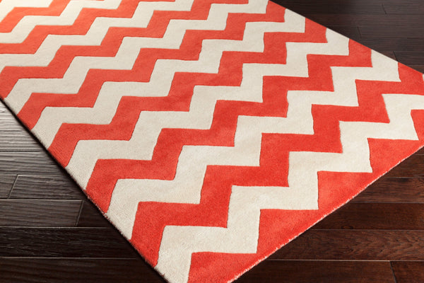 Surya Transit Awat-2036 8' X 8' Hand-tufted Wool Rug - Modern Decor With Medium Pile, Spot Clean Only Burgandy Wool Awat2038-8rd