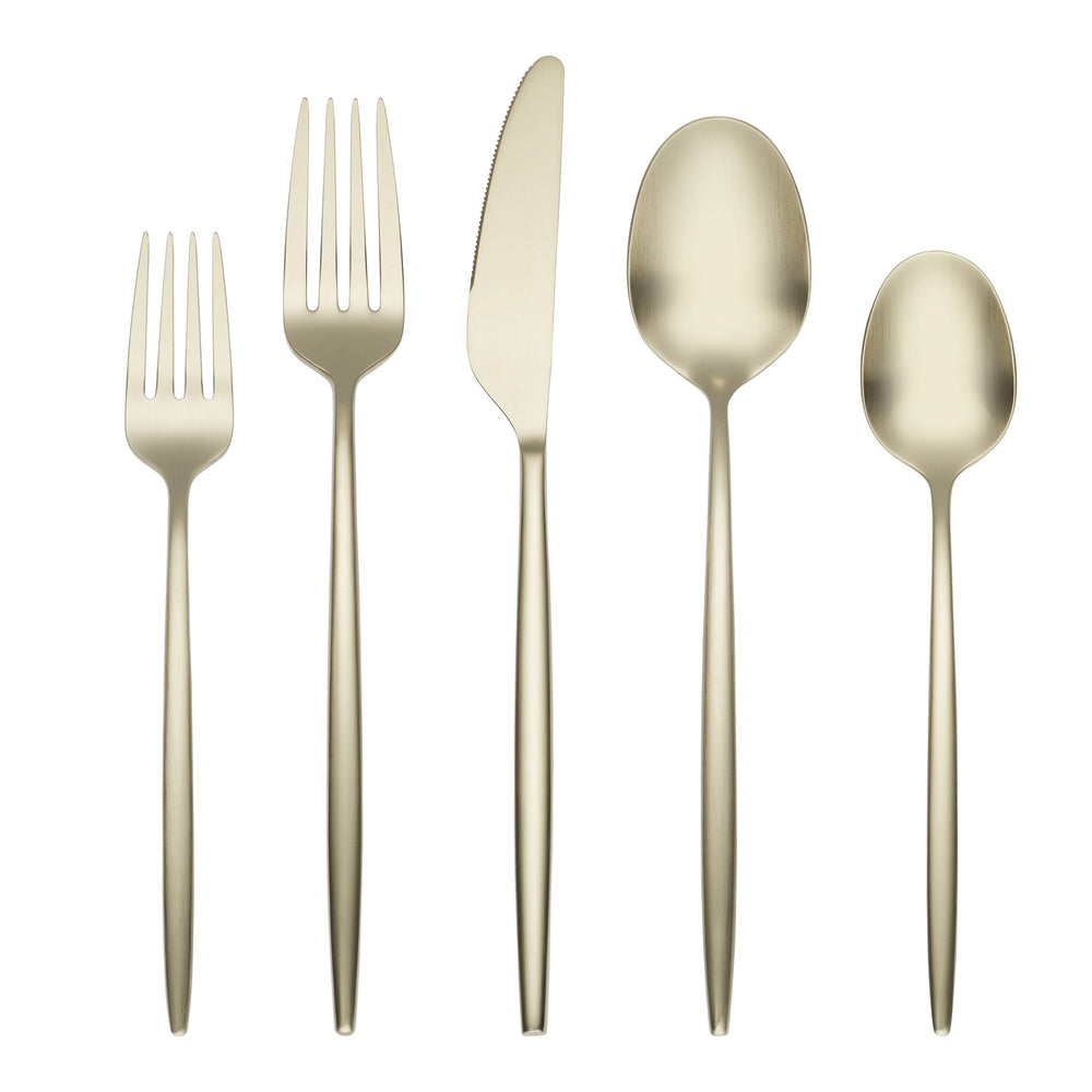 Lenox Cambridge Gaze Champagne Satin 20-Piece Flatware Set NO COLOR METAL 505220CKW12R