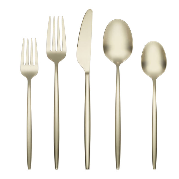 Lenox Cambridge Gaze Champagne Satin 20-Piece Flatware Set NO COLOR METAL 505220CKW12R