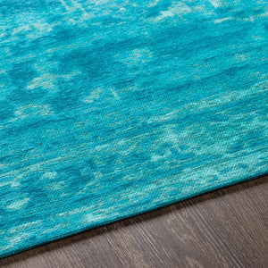 Surya Elegant Awet-3073 6' X 6' Handmade Rug - Timeless Design, Durable Comfort, Perfect For Any Space Aqua Cotton,Polyester Awet3073-6rd