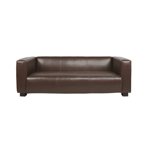 English Elm 3 Seater Tuxedo Sofa with Birch Wood Legs Smooth Upholstery for Modern Living Rooms 71802.00DBRN