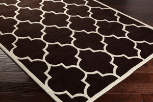 Surya Transit Awhe-2014 2'3" X 8' Hand-tufted Wool Rug - Modern Decor, Medium Pile, Affordable Luxury Black Wool Awhe2014-913