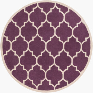 Surya Transit Awhe-2014 2'3" X 8' Hand-tufted Wool Rug - Modern Decor, Medium Pile, Affordable Luxury Plum Wool Awhe2016-6rd