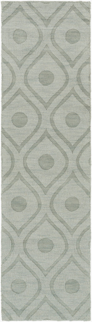 Surya Central Park Awhp-4000 Handmade 2'3" X 12' Wool Rug - Modern Decor With Timeless Elegance & Quality Sage Wool Awhp4000-238