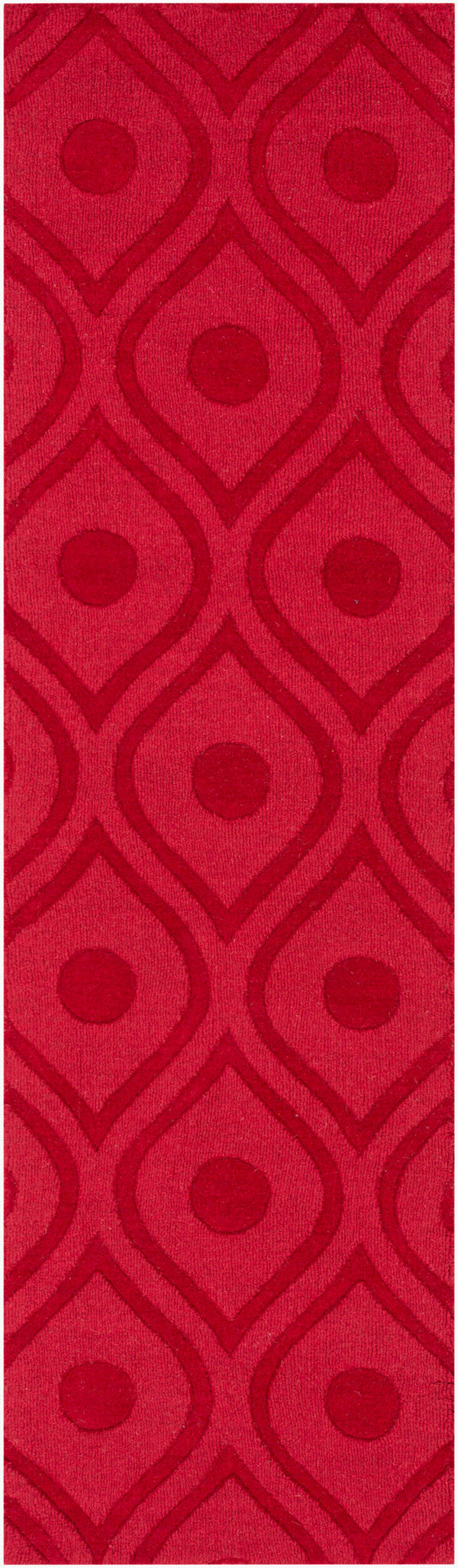 Surya Central Park Awhp-4000 Handmade 2'3" X 12' Wool Rug - Modern Decor With Timeless Elegance & Quality Red Wool Awhp4001-238