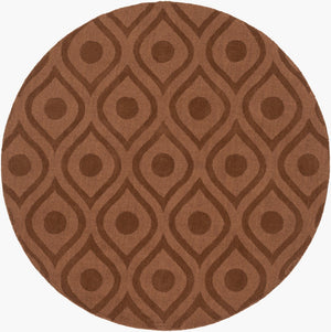 Surya Central Park Awhp-4000 Handmade 2'3" X 12' Wool Rug - Modern Decor With Timeless Elegance & Quality Dark Brown Wool Awhp4002-99rd