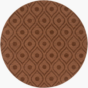 Surya Central Park Awhp-4000 Handmade 2'3" X 12' Wool Rug - Modern Decor With Timeless Elegance & Quality Dark Brown Wool Awhp4002-79rd