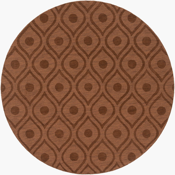 Surya Central Park Awhp-4000 Handmade 2'3" X 12' Wool Rug - Modern Decor With Timeless Elegance & Quality Dark Brown Wool Awhp4002-79rd