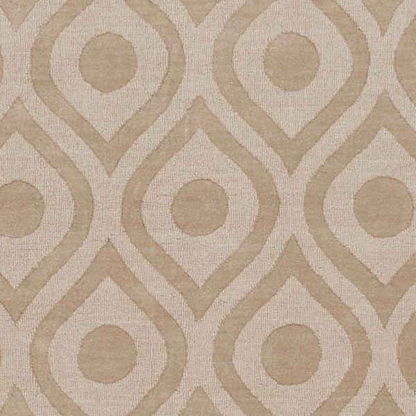 Surya Central Park Awhp-4000 Handmade 2'3" X 12' Wool Rug - Modern Decor With Timeless Elegance & Quality Tan Wool Awhp4003-2314