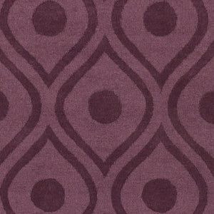 Surya Central Park Awhp-4000 Handmade 2'3" X 12' Wool Rug - Modern Decor With Timeless Elegance & Quality Dark Plum Wool Awhp4006-2312