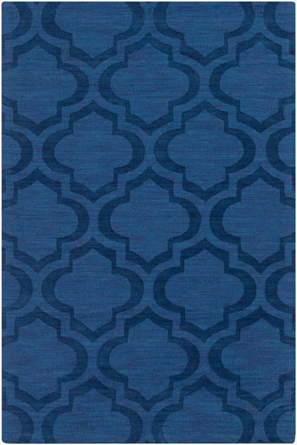 Surya Central Park Awhp-4000 Handmade 2'3" X 12' Wool Rug - Modern Decor With Timeless Elegance & Quality Blue Wool Awhp4008-69