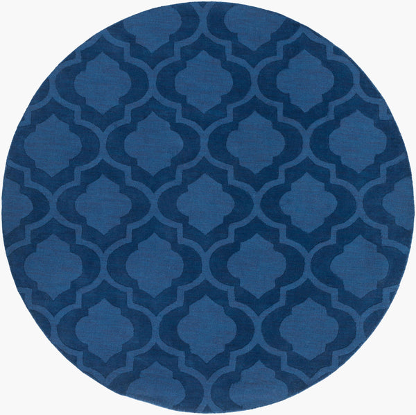 Surya Central Park Awhp-4000 Handmade 2'3" X 12' Wool Rug - Modern Decor With Timeless Elegance & Quality Blue Wool Awhp4008-79rd