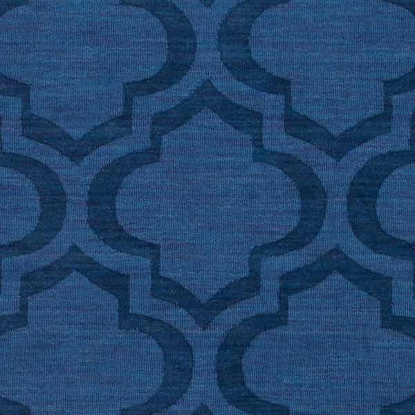 Surya Central Park Awhp-4000 Handmade 2'3" X 12' Wool Rug - Modern Decor With Timeless Elegance & Quality Blue Wool Awhp4008-69
