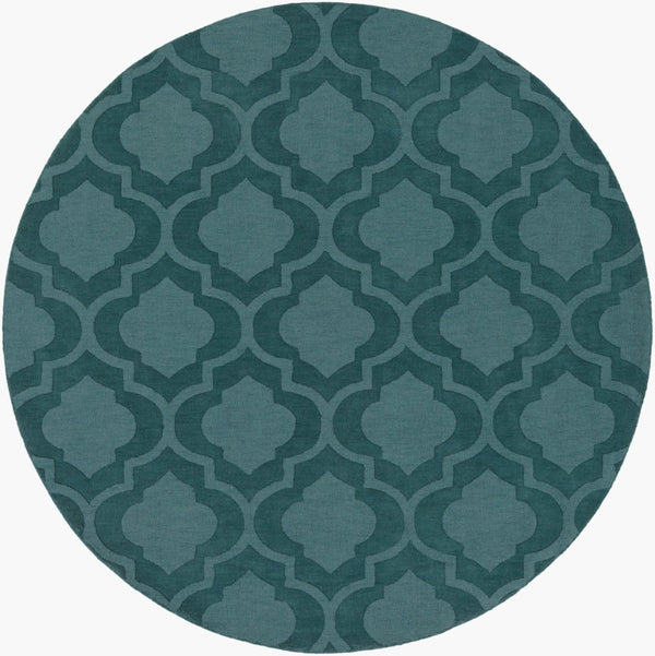 Surya Central Park Awhp-4000 Handmade 2'3" X 12' Wool Rug - Modern Decor With Timeless Elegance & Quality Blue Wool Awhp4010-79rd
