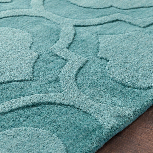 Surya Central Park Awhp-4000 Handmade 2'3" X 12' Wool Rug - Modern Decor With Timeless Elegance & Quality Blue Wool Awhp4010-79rd