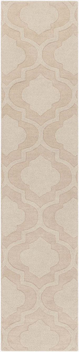 Surya Central Park Awhp-4000 Handmade 2'3" X 12' Wool Rug - Modern Decor With Timeless Elegance & Quality Beige Wool Awhp4012-2310