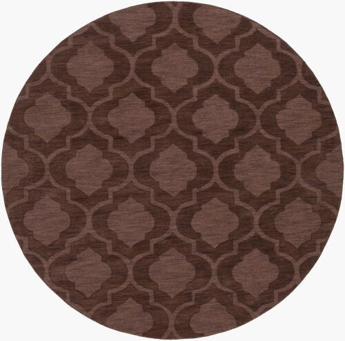 Surya Central Park Awhp-4000 Handmade 2'3" X 12' Wool Rug - Modern Decor With Timeless Elegance & Quality Dark Brown Wool Awhp4014-79rd