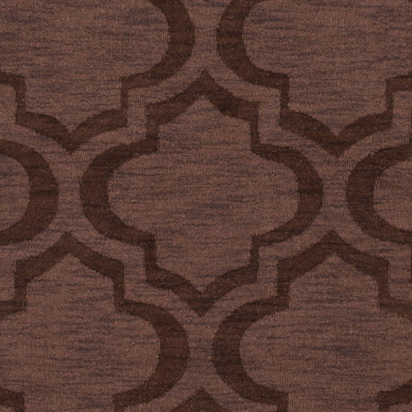 Surya Central Park Awhp-4000 Handmade 2'3" X 12' Wool Rug - Modern Decor With Timeless Elegance & Quality Dark Brown Wool Awhp4014-79rd